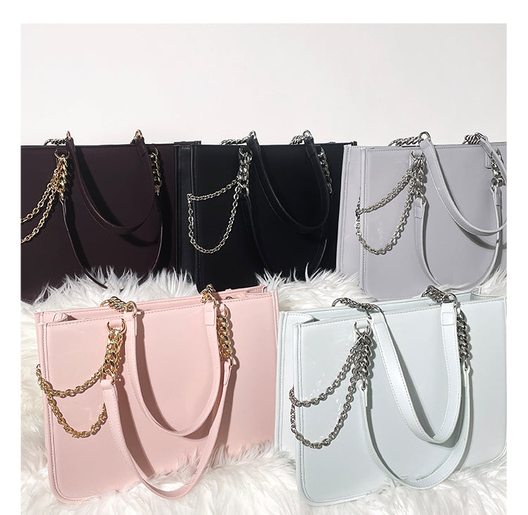 【予約】浮遊猫 「チェック柄」痛バッグ 2wayトート レザー