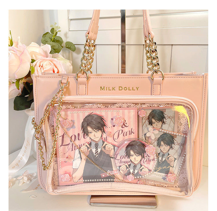 【予約】浮遊猫 「チェック柄」痛バッグ 2wayトート レザー