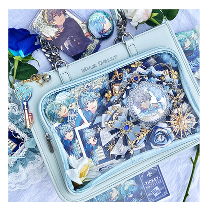 【予約】浮遊猫 「チェック柄」痛バッグ 2wayトート レザー