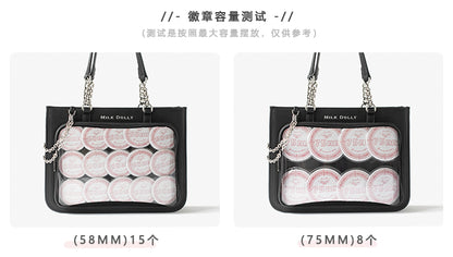 【予約】浮遊猫 「チェック柄」痛バッグ 2wayトート レザー