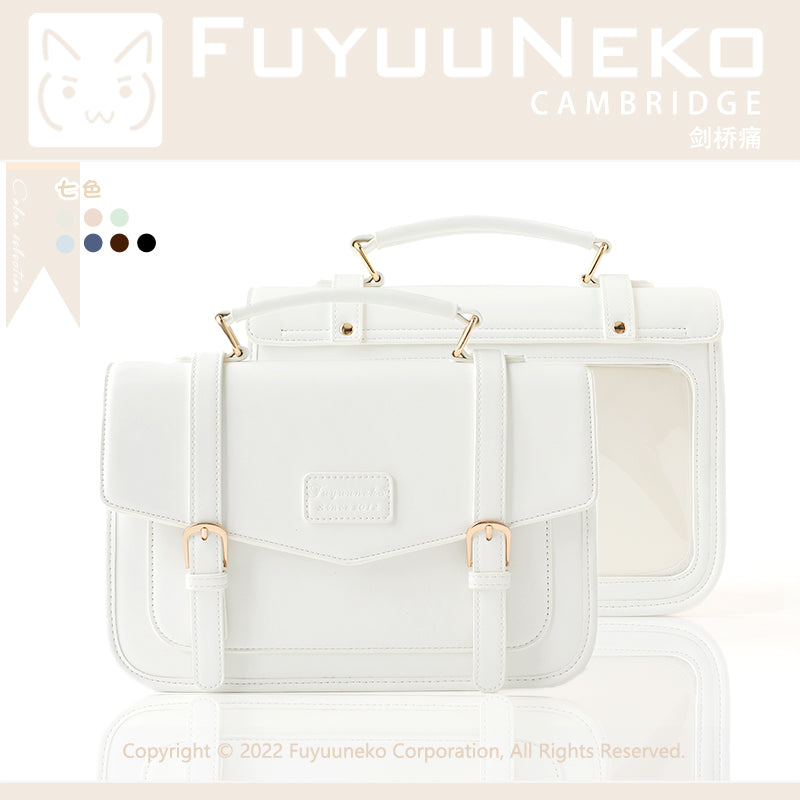 【予約】浮遊猫 「ケンブリッジ」痛バッグ レザー