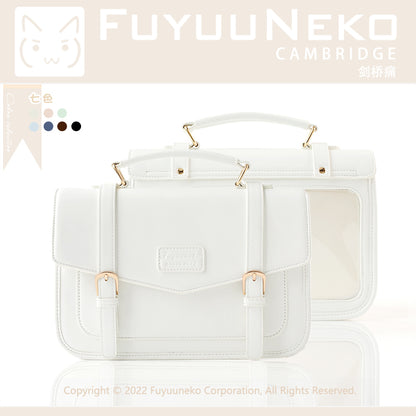 【予約】浮遊猫 「ケンブリッジ」痛バッグ レザー