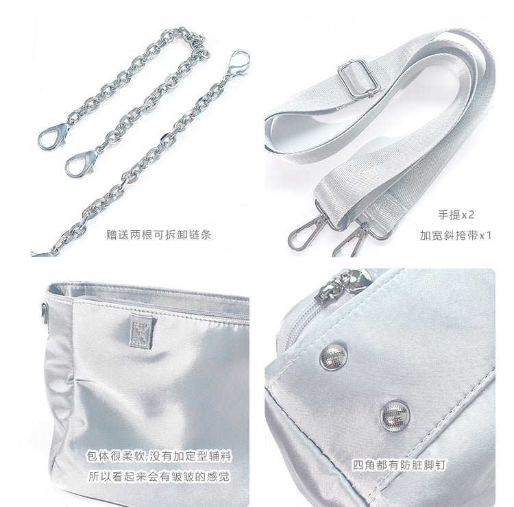 【予約】浮遊猫 「チェック柄」痛バッグ 2wayトート サテン