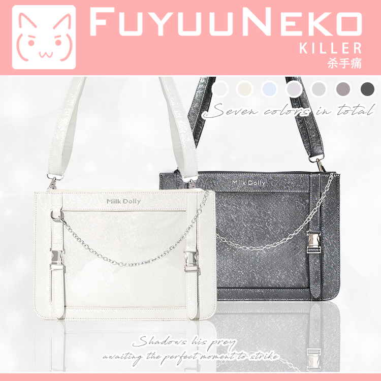 【予約】浮遊猫 「キラー」痛バッグ ショルダーバッグ