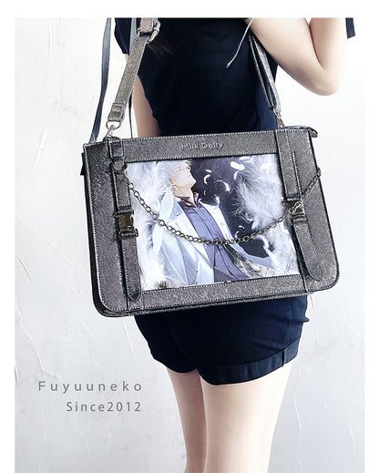 【予約】浮遊猫 「キラー」痛バッグ ショルダーバッグ