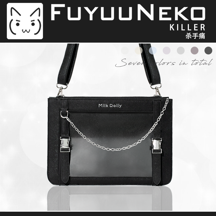 【予約】浮遊猫 「キラー」痛バッグ ショルダーバッグ