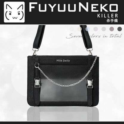 【予約】浮遊猫 「キラー」痛バッグ ショルダーバッグ
