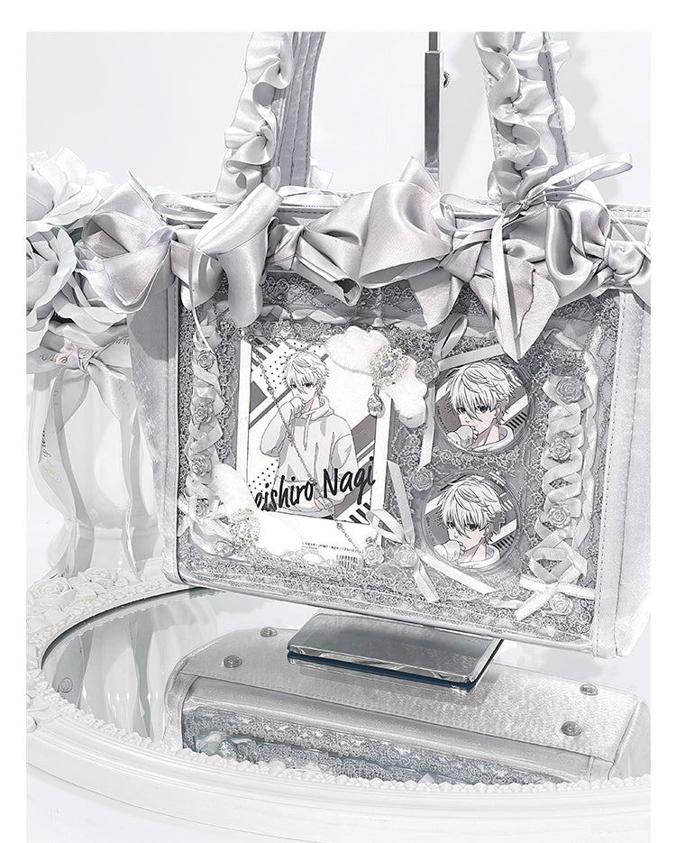 【予約】浮遊猫 「薔薇花序」痛バッグ 2wayトートバッグ