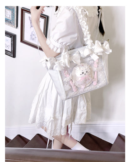 【予約】浮遊猫 「薔薇花序」痛バッグ 2wayトートバッグ