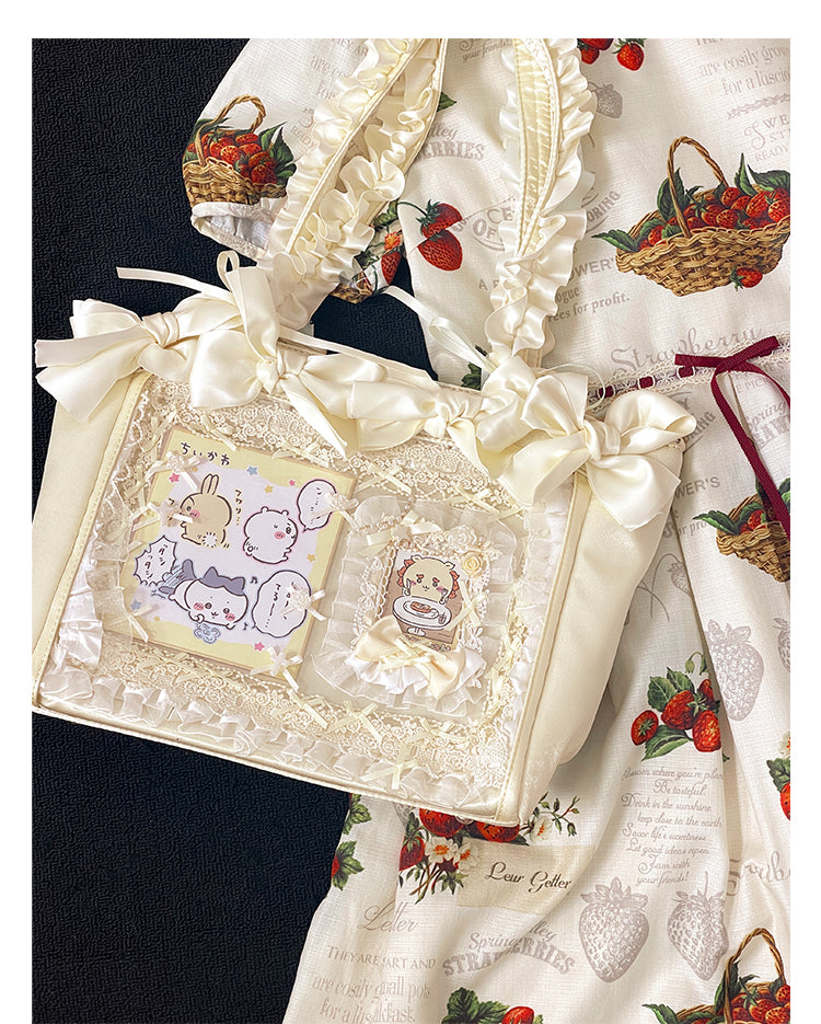 【予約】浮遊猫 「薔薇花序」痛バッグ 2wayトートバッグ