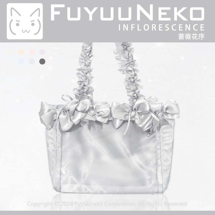 【予約】浮遊猫 「薔薇花序」痛バッグ 2wayトートバッグ