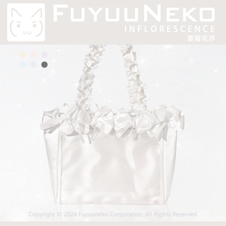 【予約】浮遊猫 「薔薇花序」痛バッグ 2wayトートバッグ