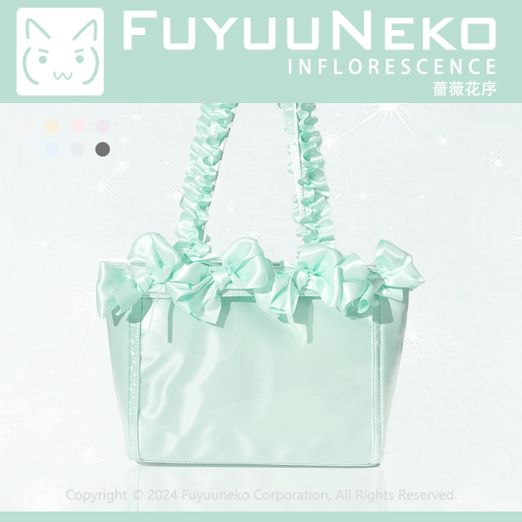 【予約】浮遊猫 「薔薇花序」痛バッグ 2wayトートバッグ