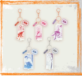 【予約】極楽街 中国上海POP-UP STORE 漫画シリーズ アクリルキーホルダー 1BOX（全5種）