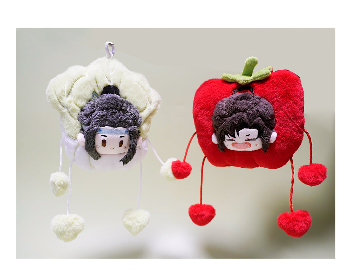 【予約】KAZE 『魔道祖師』アニメ 正版グッズ ふわふわ豆豆シリーズ 野菜ぬいぐるみマスコット
