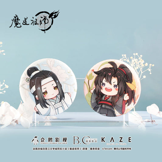 【予約】KAZE 『魔道祖師』アニメ 正版グッズ ぬいぐるみシリーズ缶バッジ