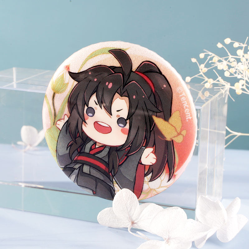【予約】KAZE 『魔道祖師』アニメ 正版グッズ ぬいぐるみシリーズ缶バッジ