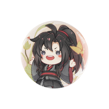 【予約】KAZE 『魔道祖師』アニメ 正版グッズ ぬいぐるみシリーズ缶バッジ