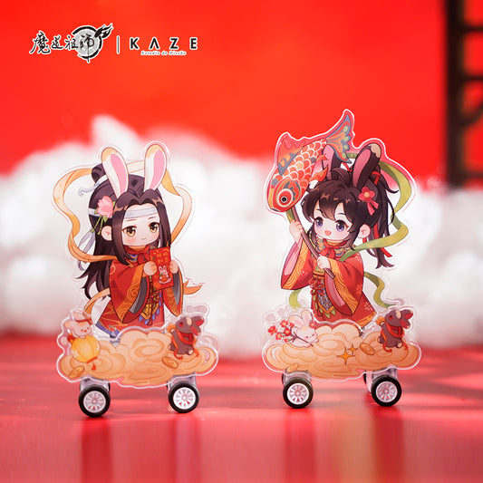 KAZE 『魔道祖師』アニメ 正版グッズ 仙兎奇縁シリーズ 雲紋アクリルカー セット