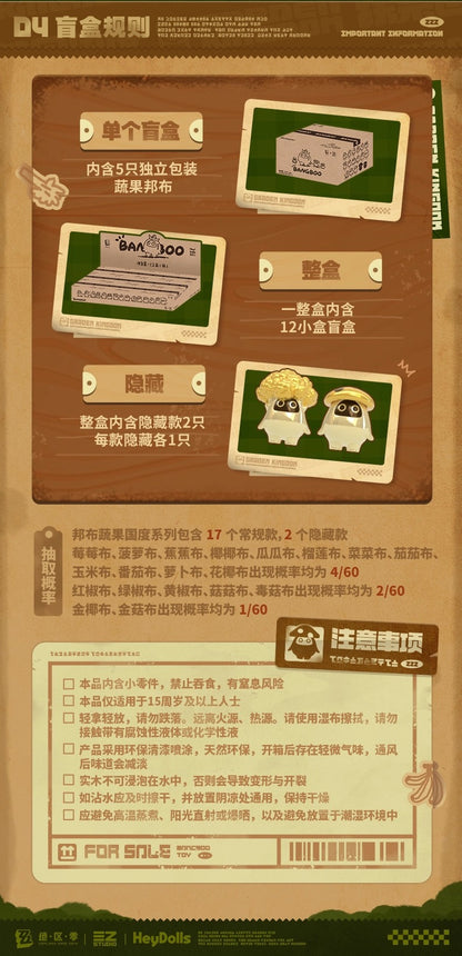 【予約】ゼンレスゾーンゼロ　ボンプ フルーツ＆ベジタブル王国 ミニブラインドボックス ランダム5種入り（小箱・1箱にランダム5個入り）