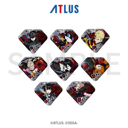 【予約】SEGA Store 中国限定 P5R ペルソナ5 ザ・ロイヤル ダイアモンド型缶バッジ 【1BOX】