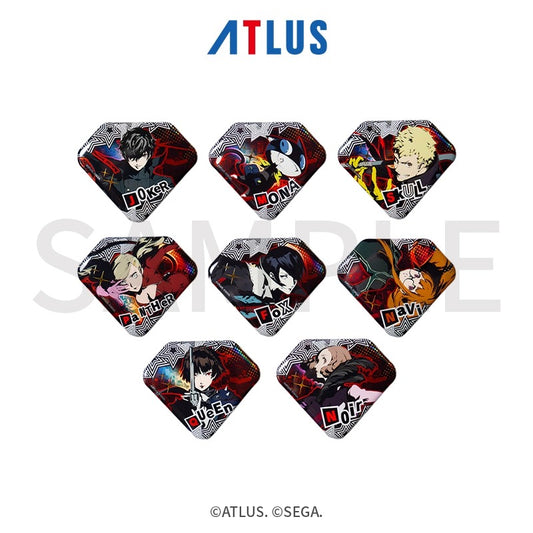 【予約】SEGA Store 中国限定 P5R ペルソナ5 ザ・ロイヤル ダイアモンド型缶バッジ 【1BOX】
