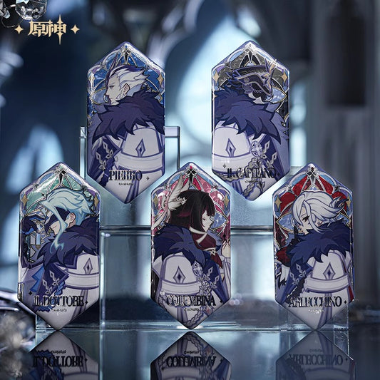 【予約】原神 「霜痕と権焔」シリーズ エンボス銀箔缶バッジ【1BOX】