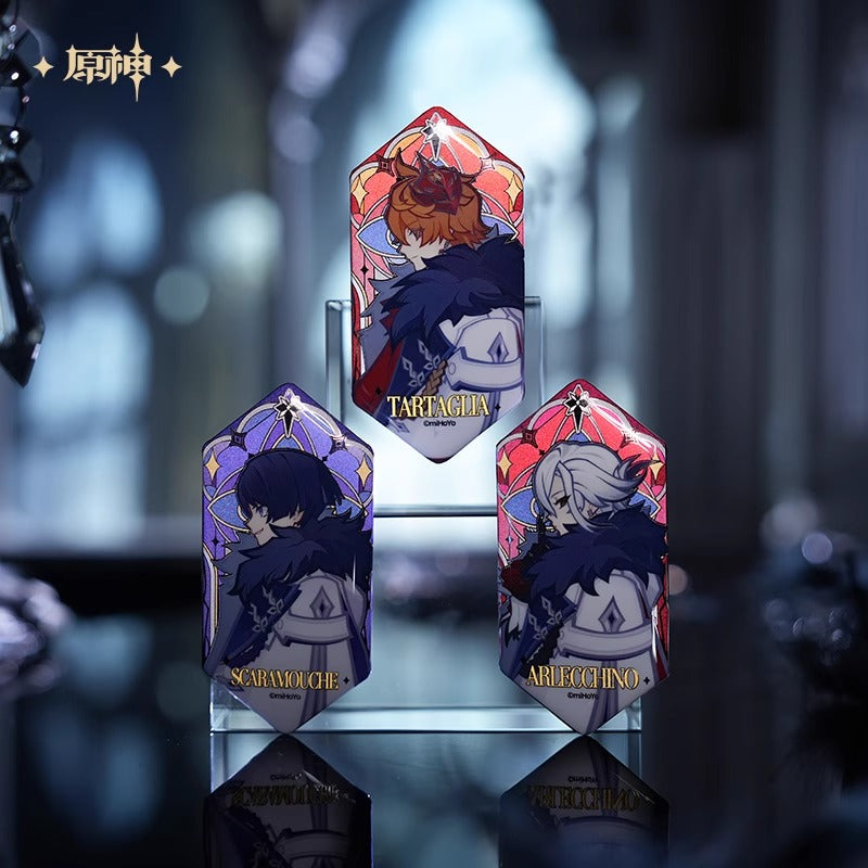 【予約】原神 「霜痕と権焔」シリーズ エンボス銀箔缶バッジ【1BOX】
