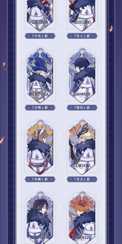 【予約】原神 「霜痕と権焔」シリーズ エンボス銀箔缶バッジ【1BOX】
