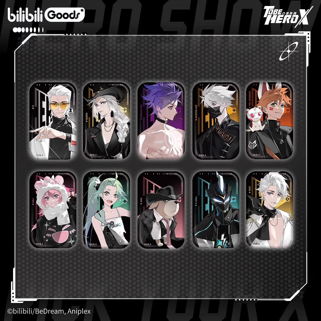 【予約】bilibiliGoods TO BE HERO X アニメ HERO SHOWシリーズ 缶バッジ【1BOX全10種】