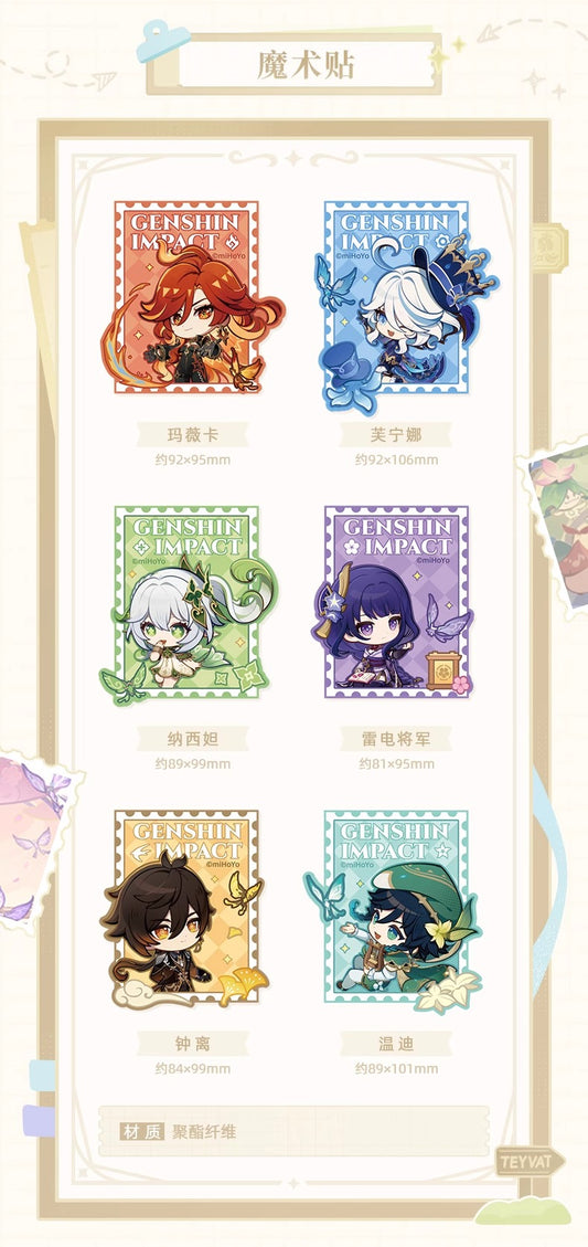 【予約】原神 テイワット展 テーマシリーズ マジックテープワッペン