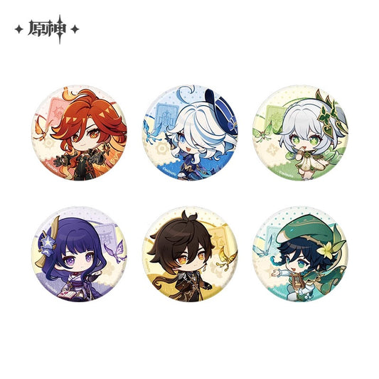 【予約】原神 テイワット展 テーマシリーズ Q版缶バッジ