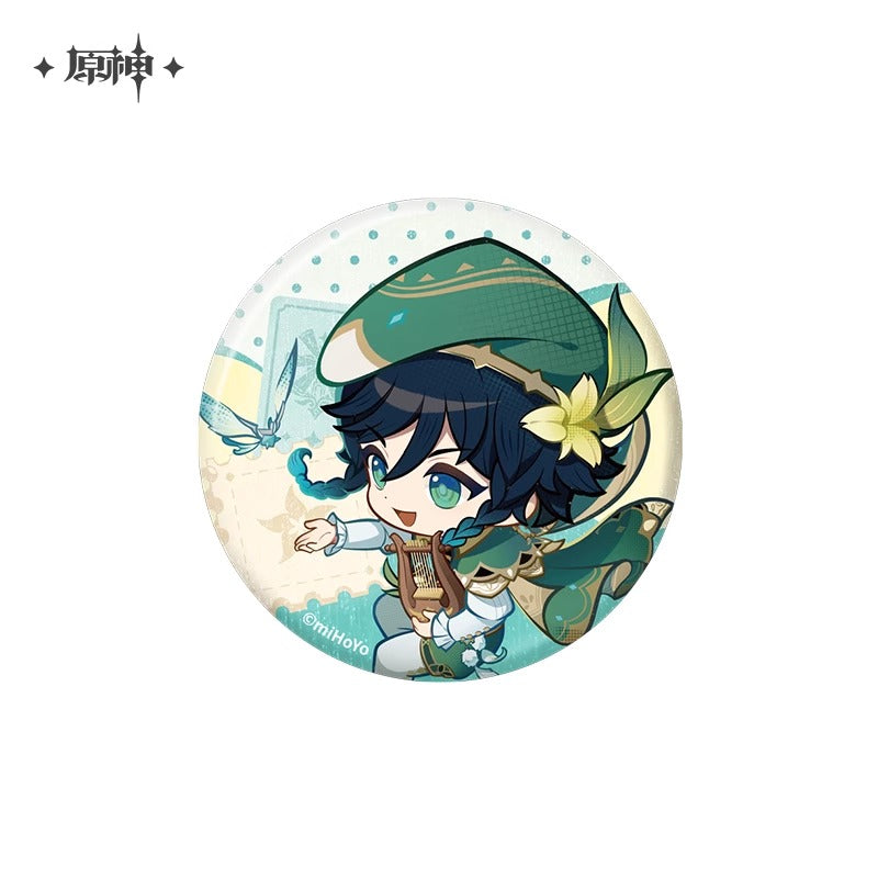 【予約】原神 テイワット展 テーマシリーズ Q版缶バッジ
