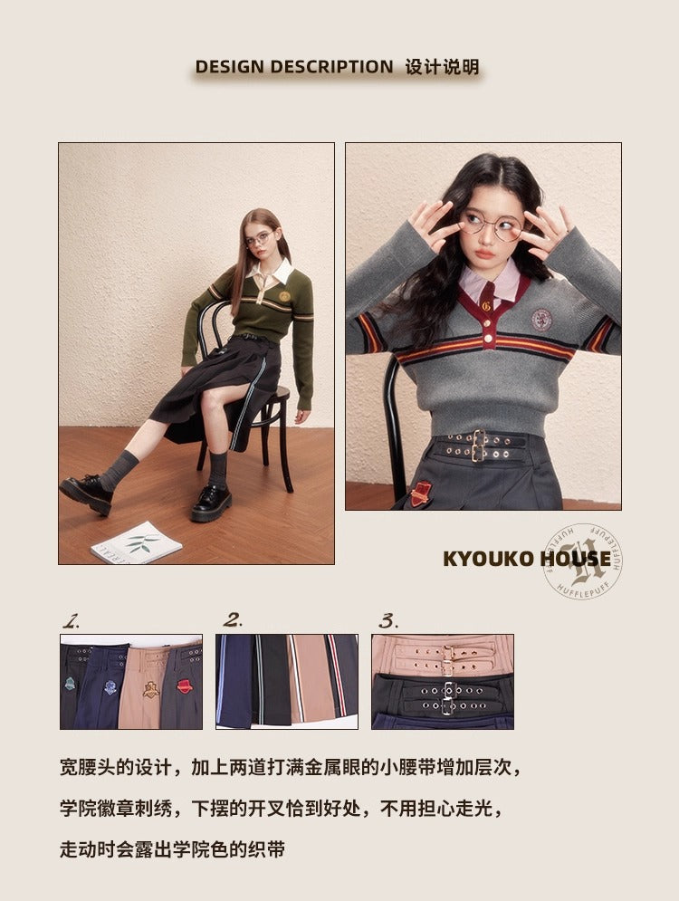 【予約】梗豆物語 ハリー・ポッター コラボ ミディスカート スクール風