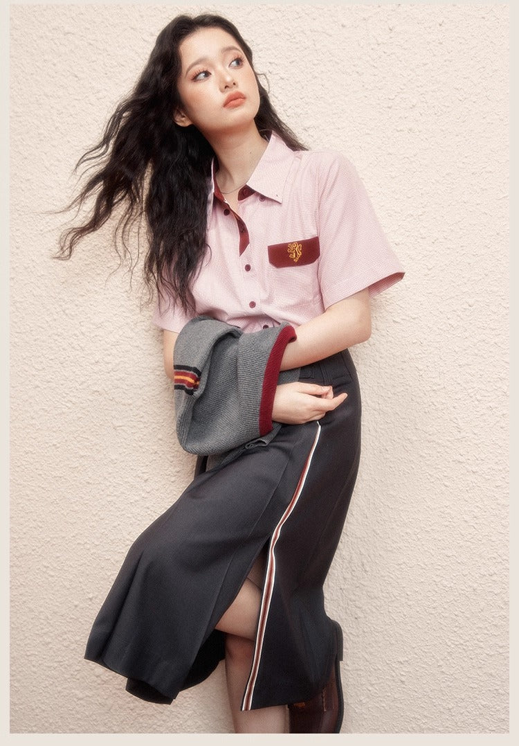 【予約】梗豆物語 ハリー・ポッター コラボ ミディスカート スクール風