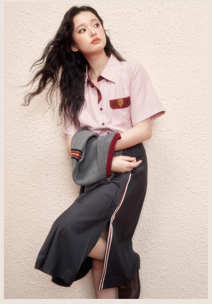 【予約】梗豆物語 ハリー・ポッター コラボ ミディスカート スクール風