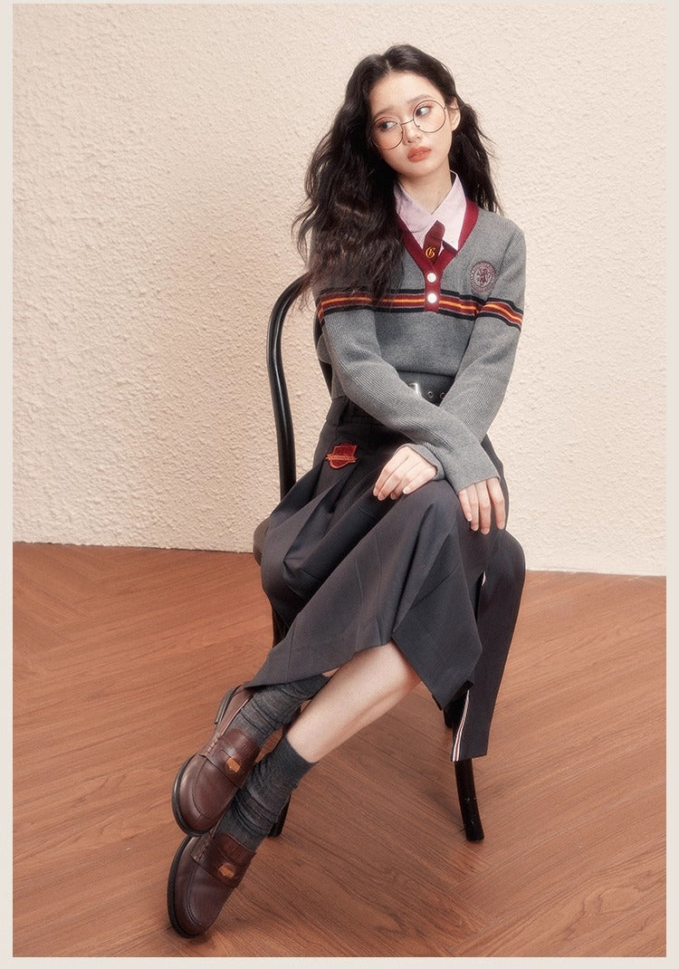 【予約】梗豆物語 ハリー・ポッター コラボ ミディスカート スクール風