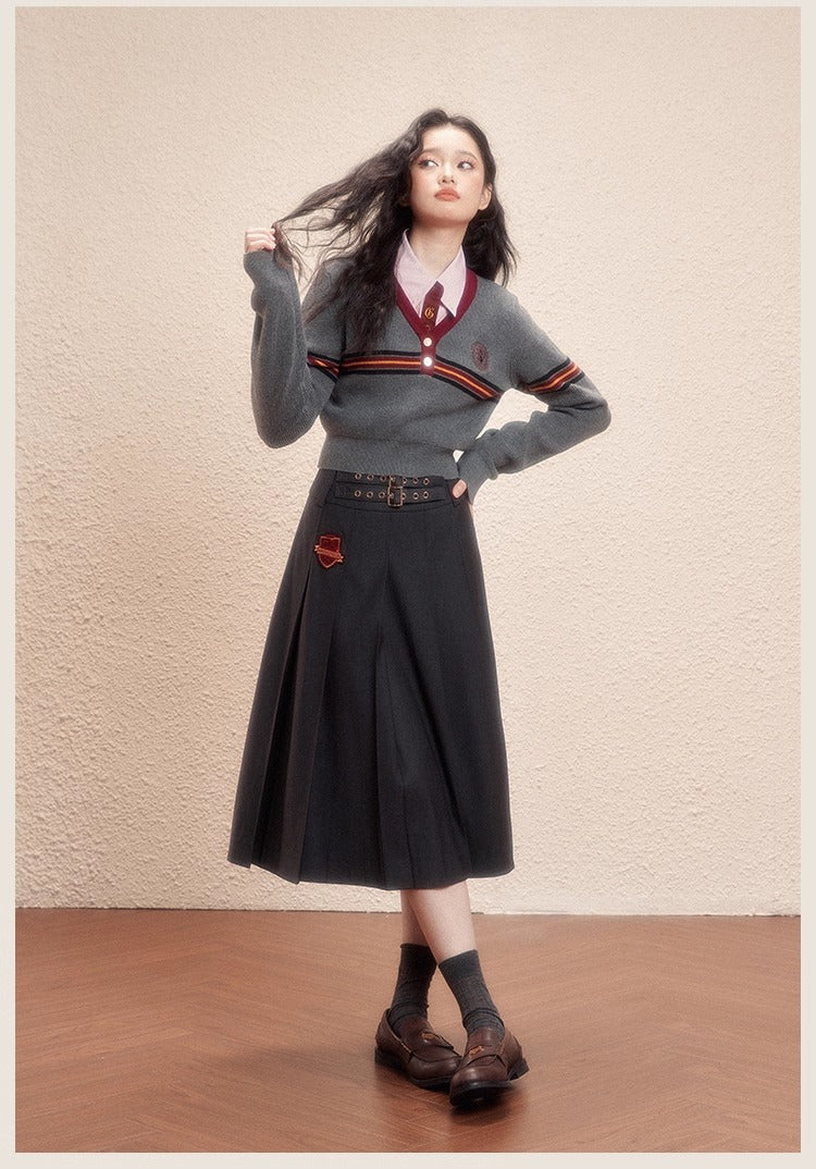 【予約】梗豆物語 ハリー・ポッター コラボ ミディスカート スクール風