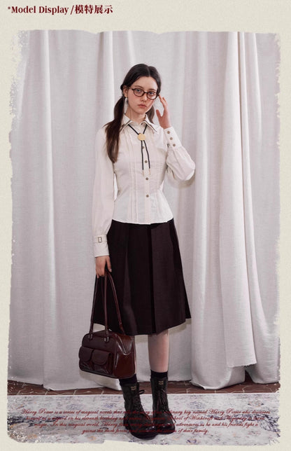 【予約】梗豆物語 ハリー・ポッター コラボ ストライプシャツ 長袖