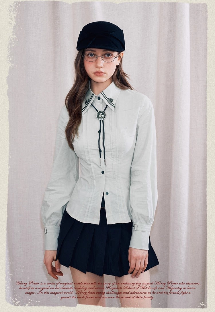 【予約】梗豆物語 ハリー・ポッター コラボ ストライプシャツ 長袖
