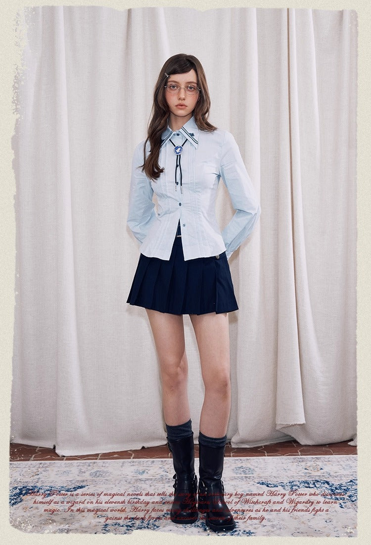 【予約】梗豆物語 ハリー・ポッター コラボ ストライプシャツ 長袖