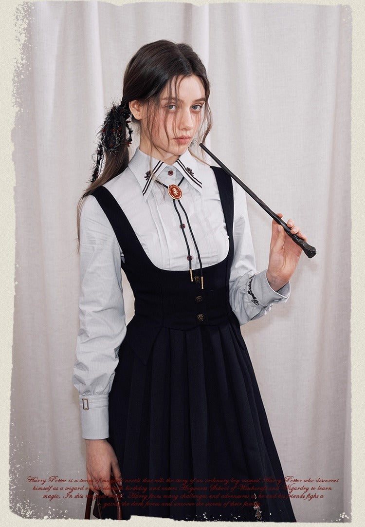 【予約】梗豆物語 ハリー・ポッター コラボ ストライプシャツ 長袖