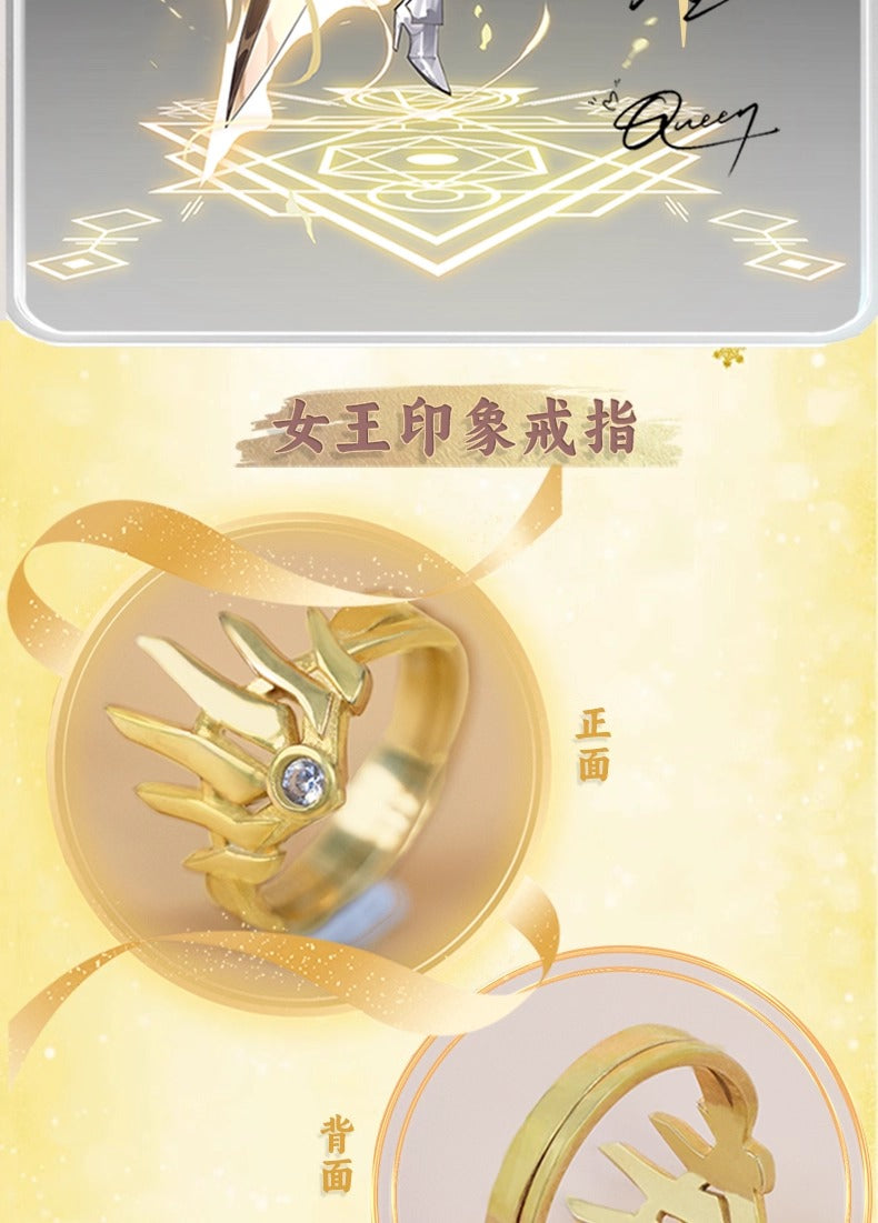 【予約】幸運石 TO BE HERO Xコラボ クイーン印象 ゴールドメッキアクセサリー