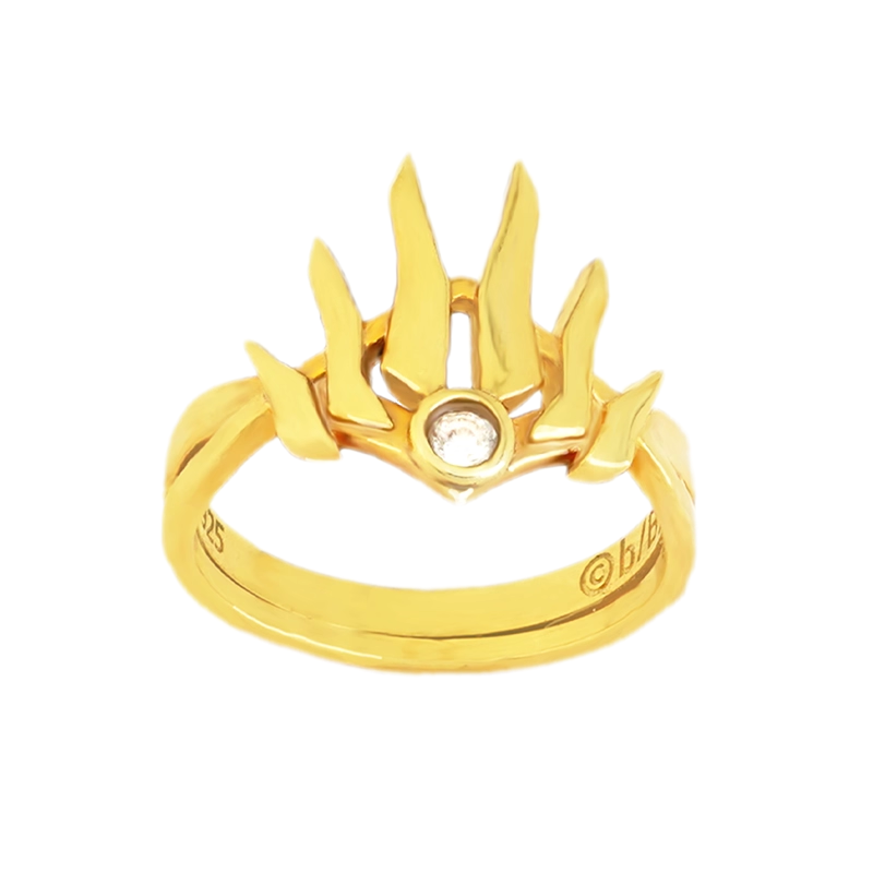 【予約】幸運石 TO BE HERO Xコラボ クイーン印象 ゴールドメッキアクセサリー