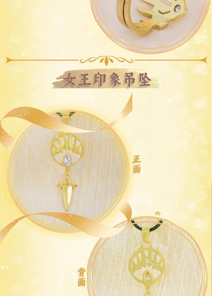【予約】幸運石 TO BE HERO Xコラボ クイーン印象 ゴールドメッキアクセサリー