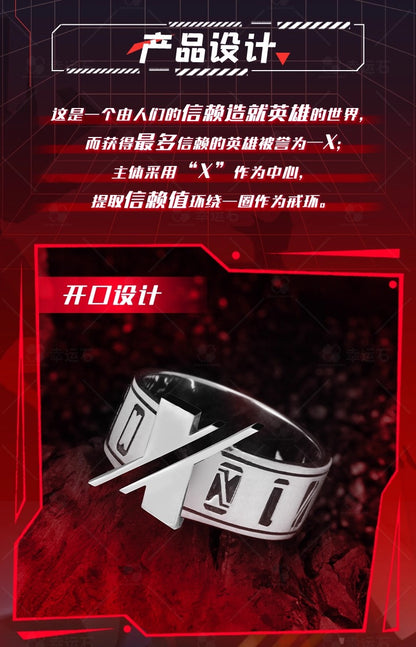【予約】幸運石 TO BE HERO Xコラボ 925シルバーリング