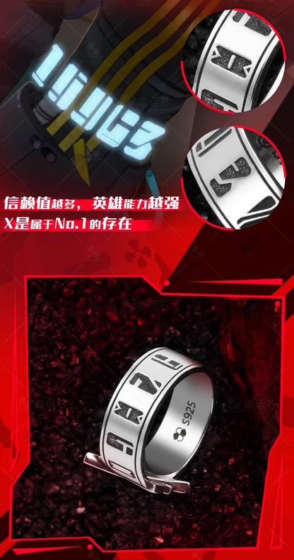 【予約】幸運石 TO BE HERO Xコラボ 925シルバーリング