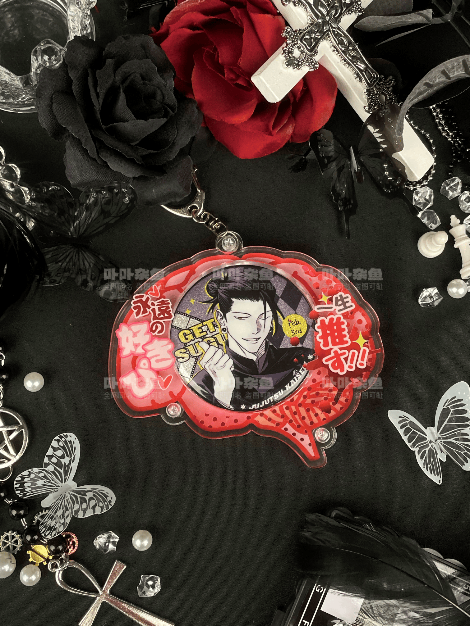 予約】卟卟雑魚 脳内大好き！ アクリル缶バッジケース 58mm用 推し活