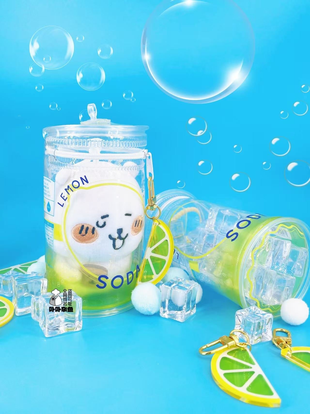 【予約】卟卟雑魚 レモンソーダ風 ぬいバッグ 推し活
