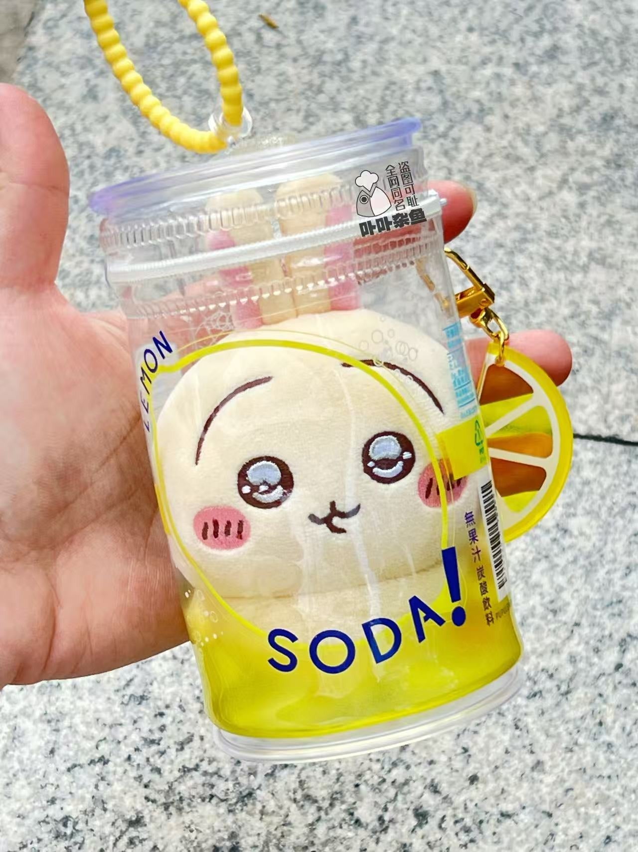 【予約】卟卟雑魚 レモンソーダ風 ぬいバッグ 推し活